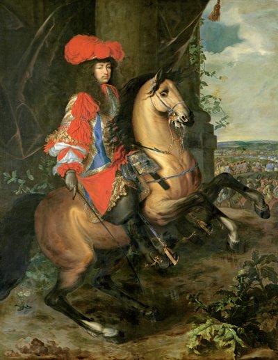 Ritratto equestre di Luigi XIV (1638-1715) da Charles Le Brun